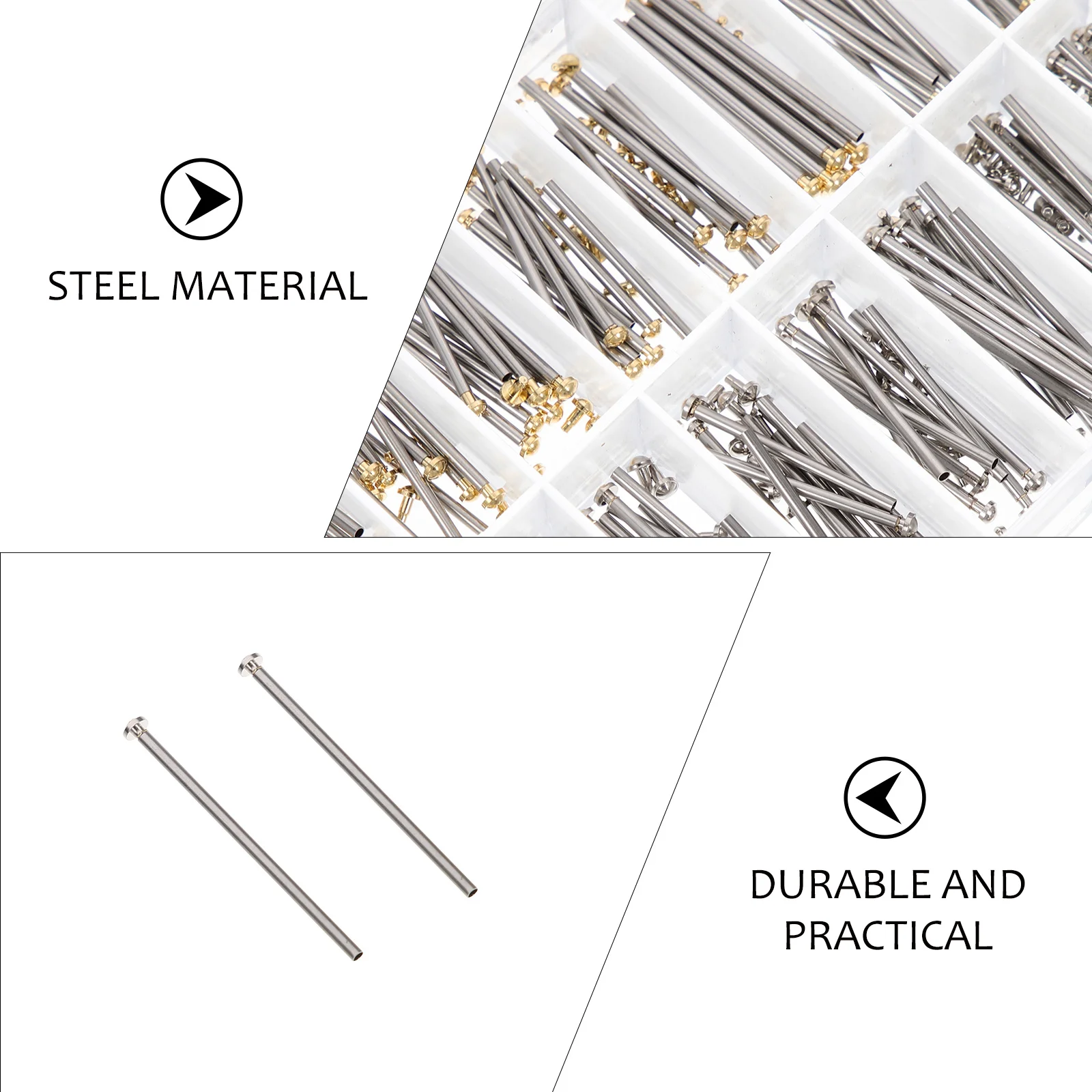 

Ceramic Watch Strap Repair Tool Kit Small Lightweight Watchband Screw Tube Pin Metal Watch Band Replacement Screw Pin