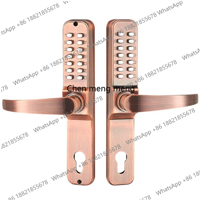 Villa Combination Lock Mechanical keypad Code Lock For Exterior Gate Keyless Door Lock Smart   Handle Swing Gate