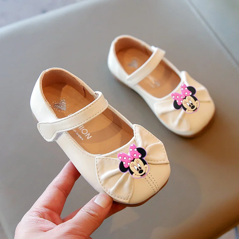 

Весенне-осенняя детская обувь принцессы, сандалии для первых ходунков, повседневная обувь с Минни Диснеем, танцевальная обувь для девочек с Микки Маусом