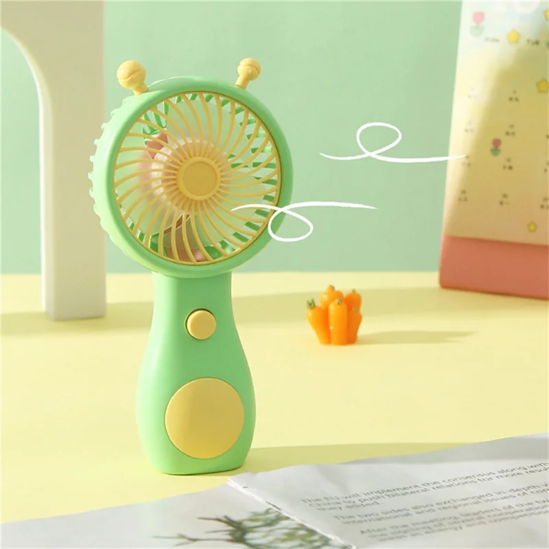 A005-Cute caracol ventilador de carregamento portátil mini portátil carregamento usb portátil mini ventilador doméstico ao ar livre bolso ventilador compacto