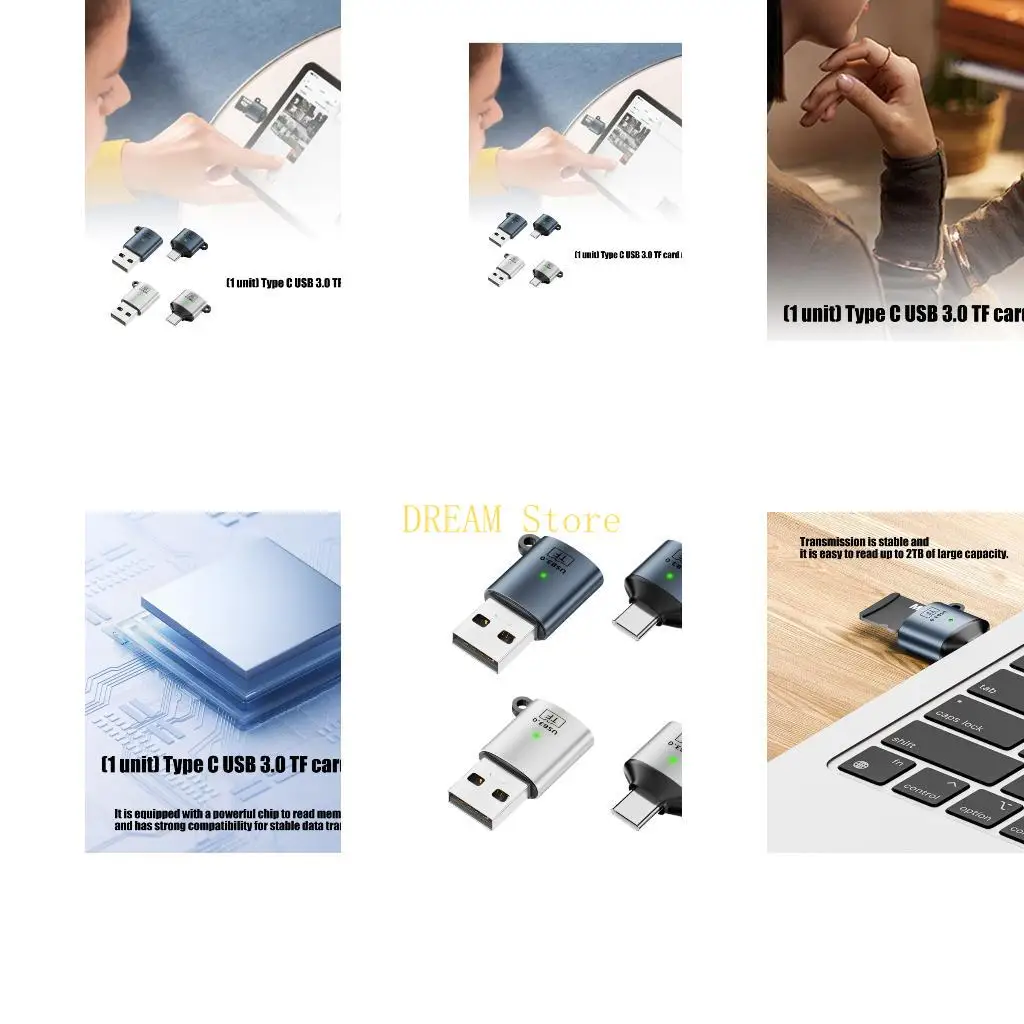 Universal Type C USB3.0 TF Memory Card Adapter For Laptops And Mobile Devices Best Sale