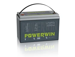 POWERWIN BT100 BMS integrato Grado A Cella 12,8 V 100 Ah 1280 Wh Batteria LiFePO4 Inverter di energia solare RV 4000+ Ciclo profondo Ricaricabile