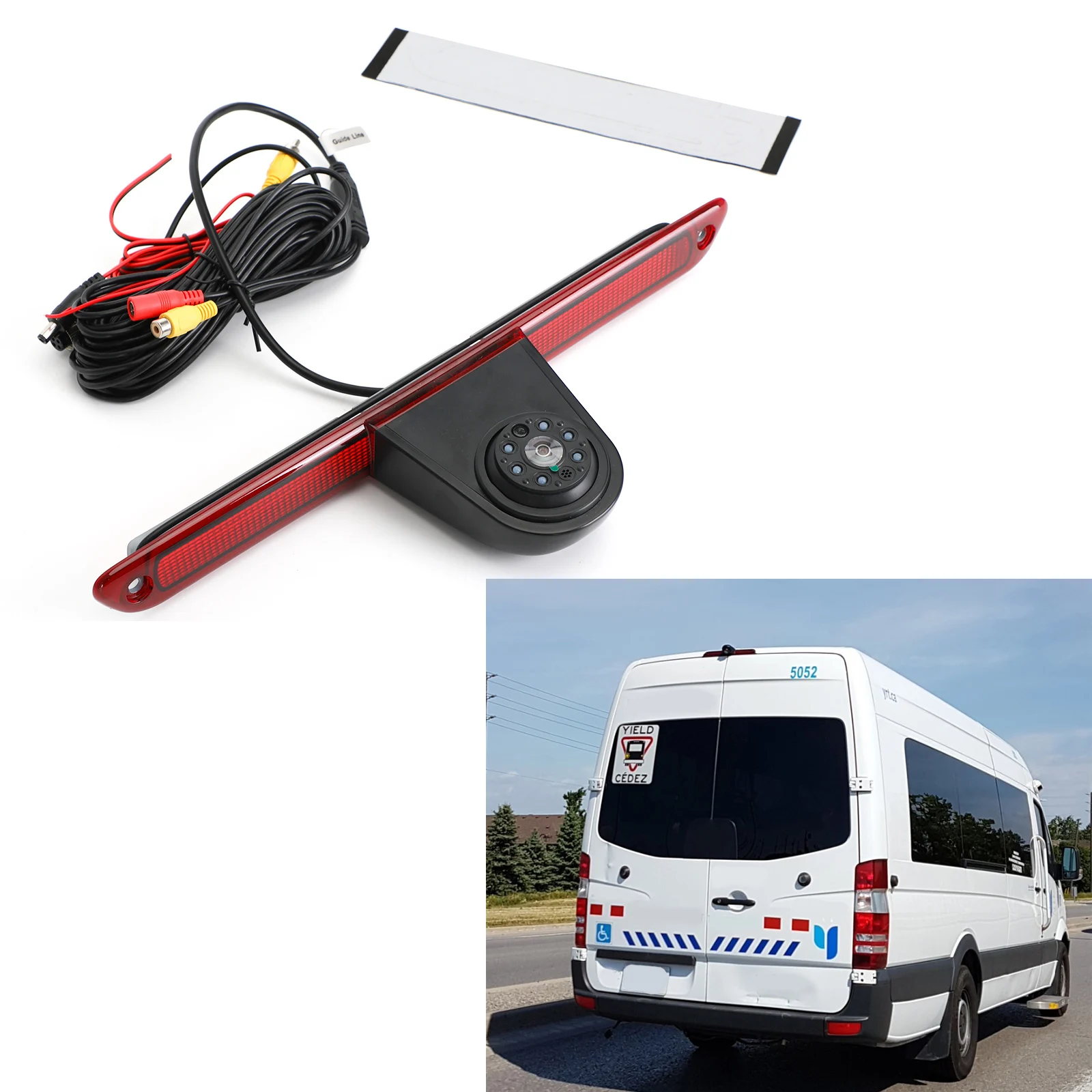 Areyourshop 3rd Brake Light Rear View Reversing Camera For Mercedes-Benz Sprinter For VW Crafter 2007-2019