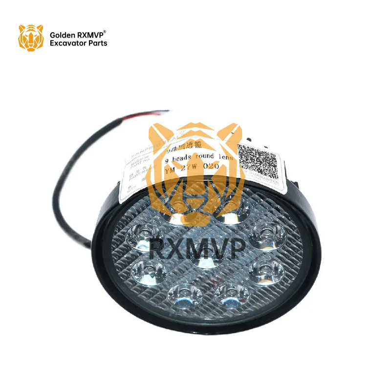 YM-27W-020 Excavator spare parts excavator tail light for 9 beads round lens light left and right led lights