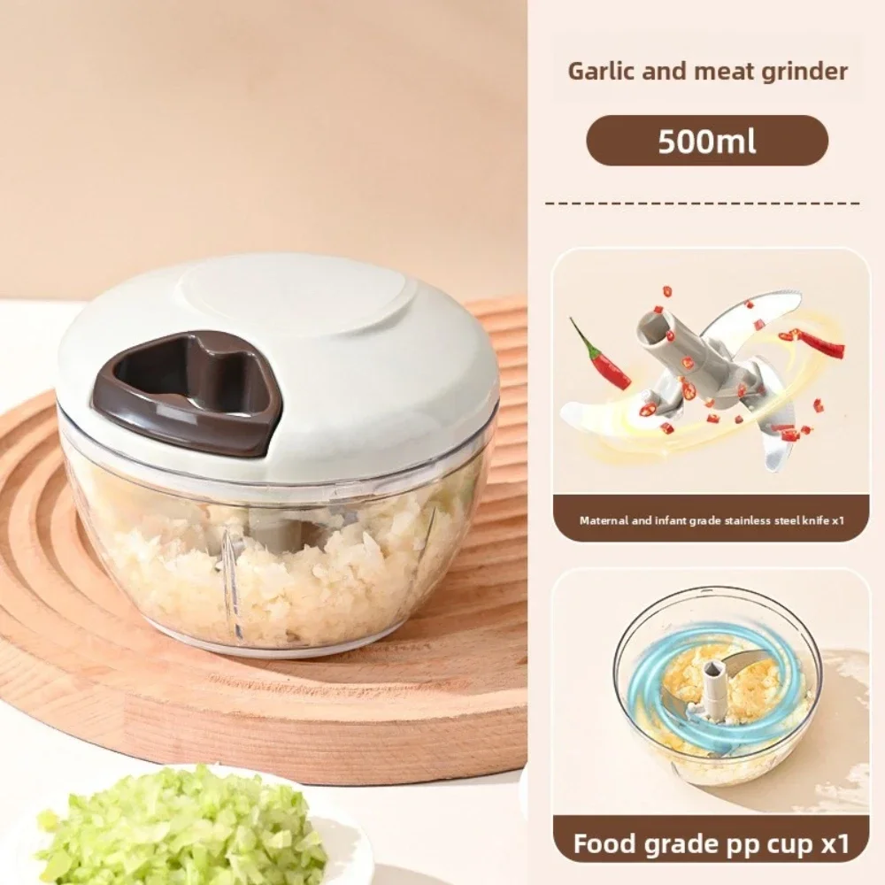 Garlic grinder, small garlic grinder, chili chopper, fruit puree machine, kitchen utensil, vegetable slicer