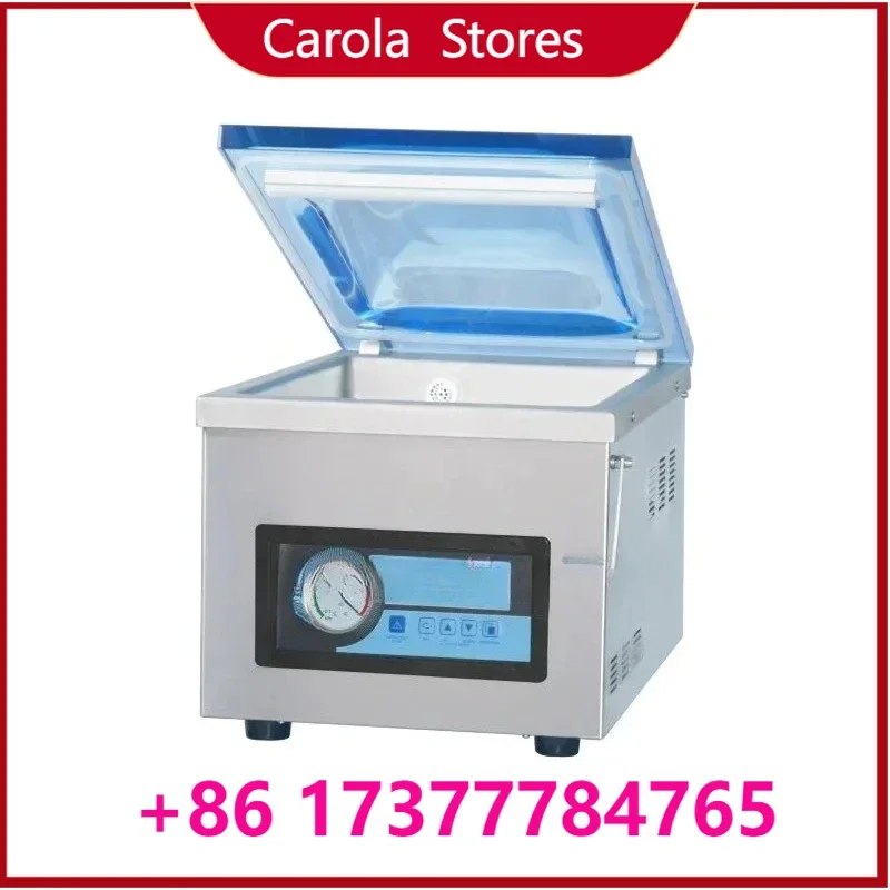 HVC-260T/1A Automatic Electric Food Meat Heat Packing Kitchen Single Chamber Nylon Bag Sealing Sealer Vacuum Machine