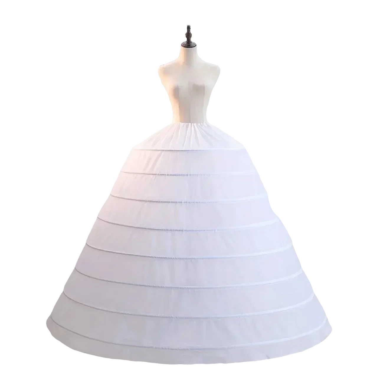 

Свадебный пышный подъюбник на 8 кольцах для белого свадебного платья