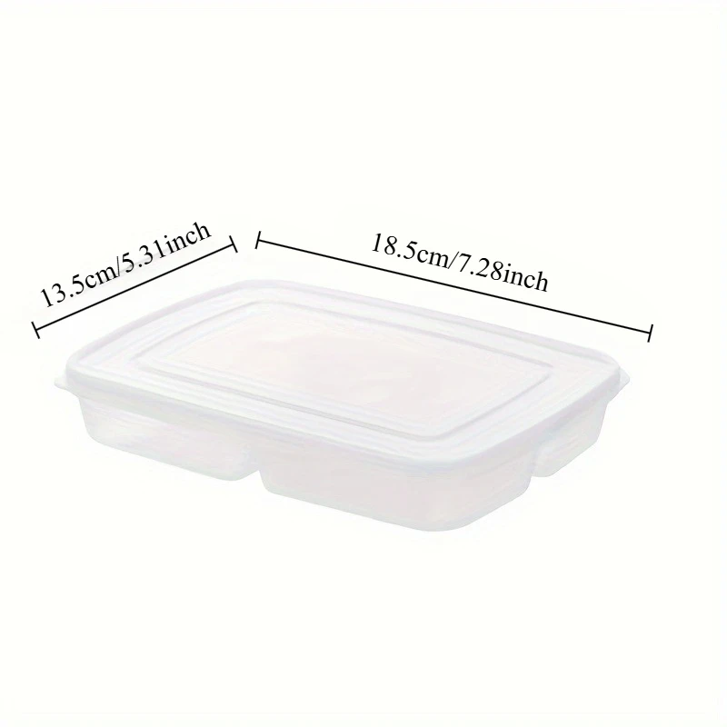Refrigerator Storage Box, Food Portioning, Fresh-keeping Box, 4 Grids Fridge Fresh-keeping Box, Food Fruit Storage Box