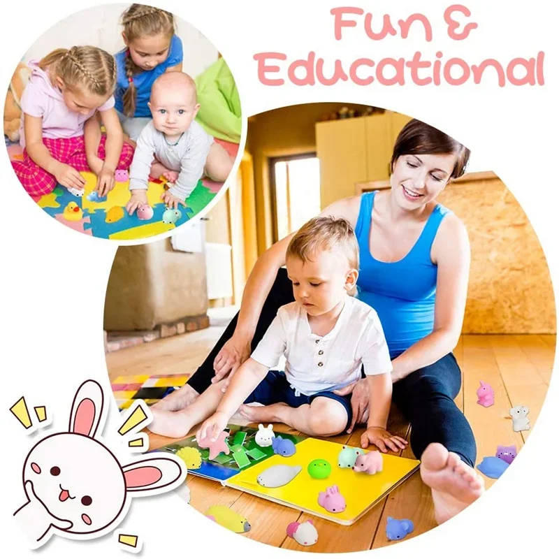 10-5PCS Mochi Squishies Kawaii Anima Squishy ของเล่นเด็ก Antistress Ball Squeeze Party Favors ความเครียดบรรเทาของเล่นวันเกิด