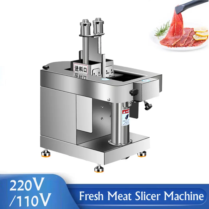 Small Meat Cutting Machine Fillet Bacon Meat Slicer Fully Automatic Beef Mutton Meat Cutting Machine