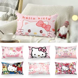Cartoon Cute Hellokitty Double-sided Printing Rectangle Pillow Case Bedside Pillowcase Sofa Cushion Cover Room Home Decoration