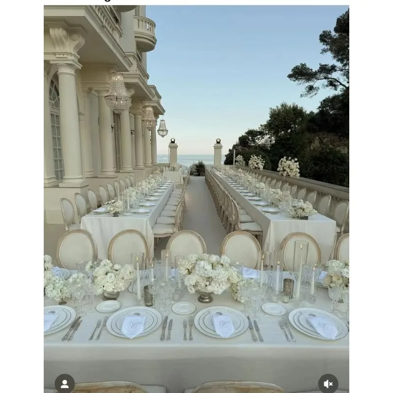 Classic Furniture High Quality Hotel Royal Fancy Louis Event Wood Banquet Wedding Chair