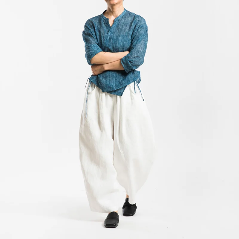 

Women's Loose Haax Balloon Pants Elastic Waist Casual Trousers Urbantribe Ci Peasant Sle Comfortable Loose Fit Trousers
