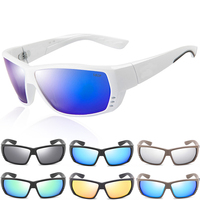 Brand Design Square Sun Glasses for Men Classic Mirror Driver Polarized Sunglasses Travel Male Shades Tuna Alley Sunglasses Men