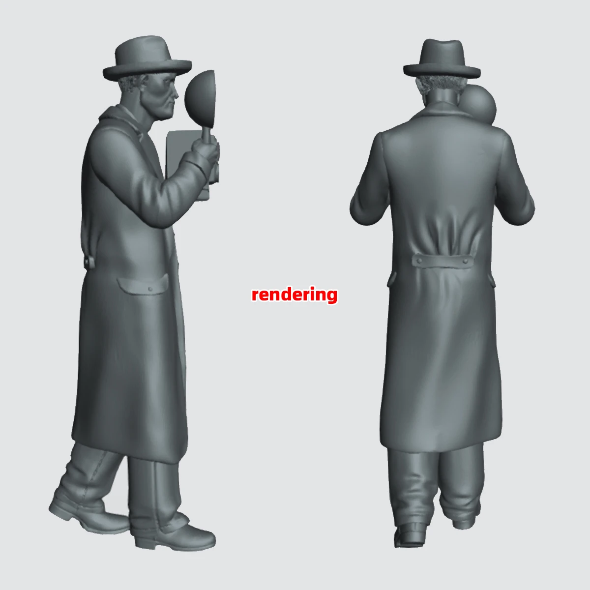 Maßstabsgetreue Miniatur-Modellbausätze Figuren Diorama Fotograf und Allmächtiger beim Fotografieren Set 1/35 1/43 1/48 1/64 1/72 1/87 Ho Z – Detail 4