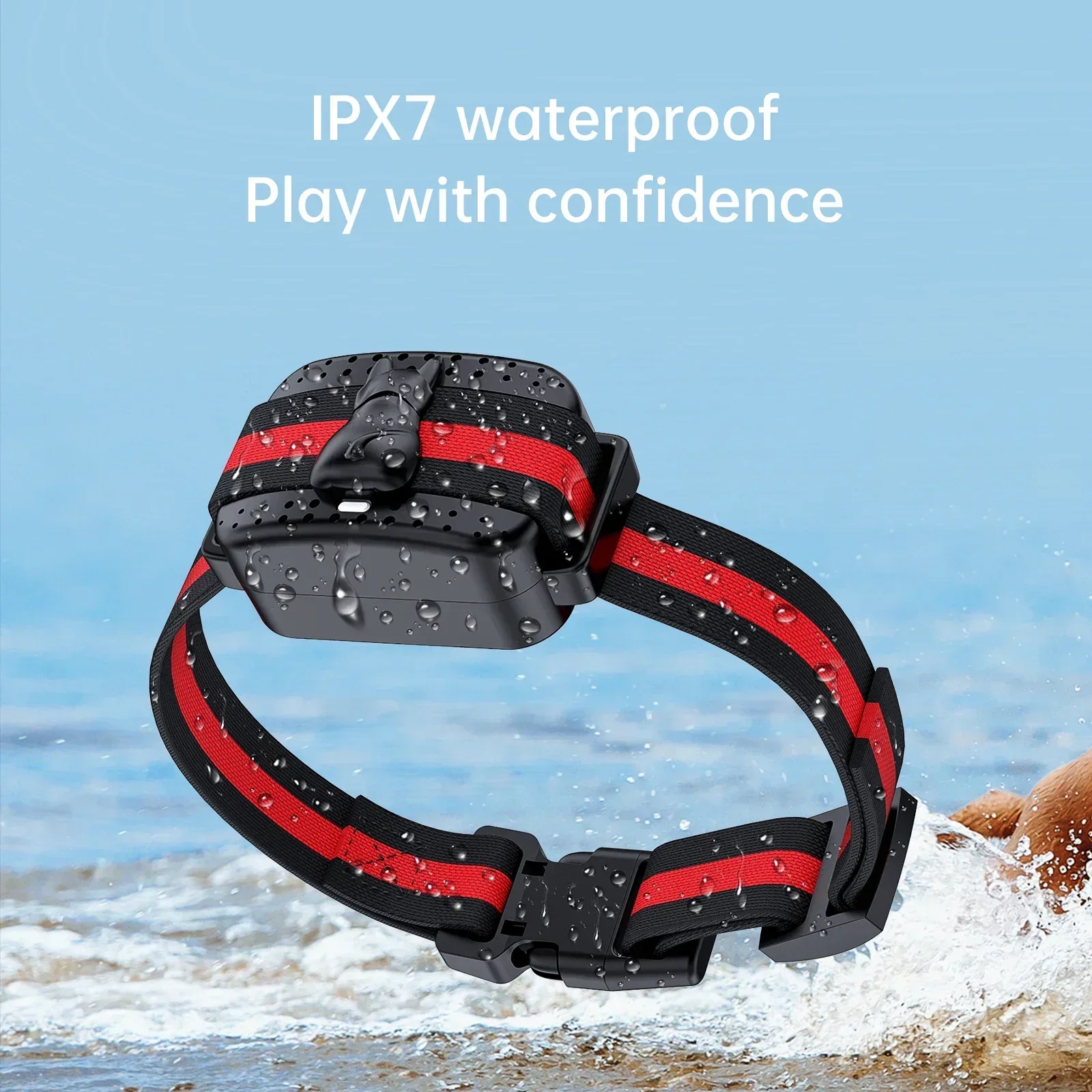 New 1000ft Dog Training Collar, Bark Stopper Rechargeable Electric Dog Shock Collar  IPX7 Waterproof 3 Mode Beep Vibration Shock