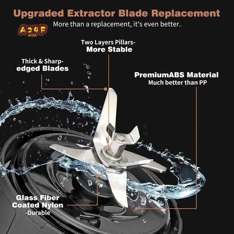 A24F-Замена лезвия блендера, 7-жильный лезвие в сборе, блендер для Ninja Auto IQ BL482-30 CT680 BL492-30 BN801 BL2012 A24F-Замена лезвия блендера, 7-жильный лезвие в сборе, блендер для Ninja Auto IQ BL482-30 CT680 BL492-30 BN801 BL2012