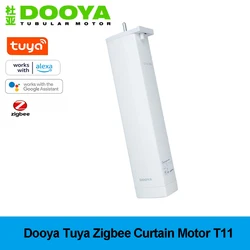 Dooya-Moteur de rideau intelligent électrique, T11, Tuya, Zigbee, RF433, télécommande, prise en charge de la commande vocale, Alexa, Google Assistant, nouveau