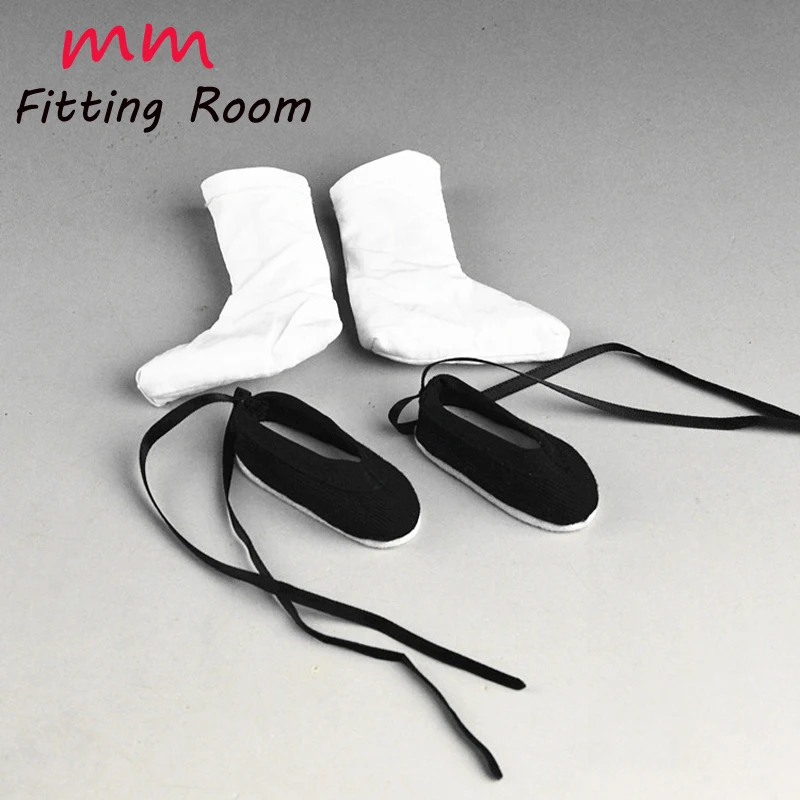 

1/6 scale male dolls Black cloth shoes fit 12'' TBLeague JIAOU DOLL action figure