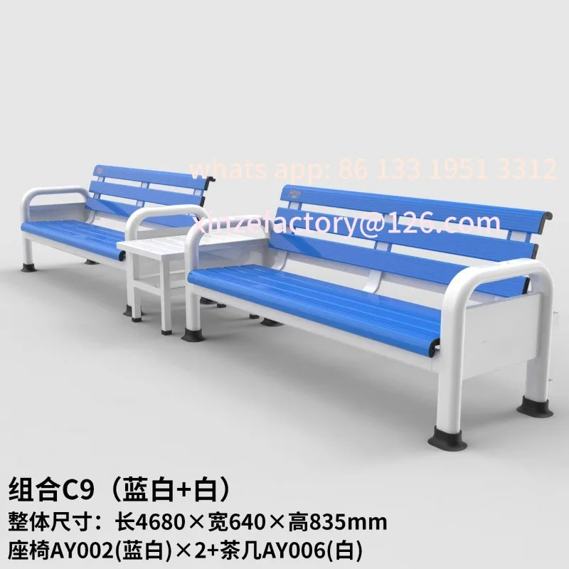 Customizable Tennis Court Aluminum Composite Rest  Park Lounge Chair Tennis Court Rest Chair Tennis Lounge  Court Chai