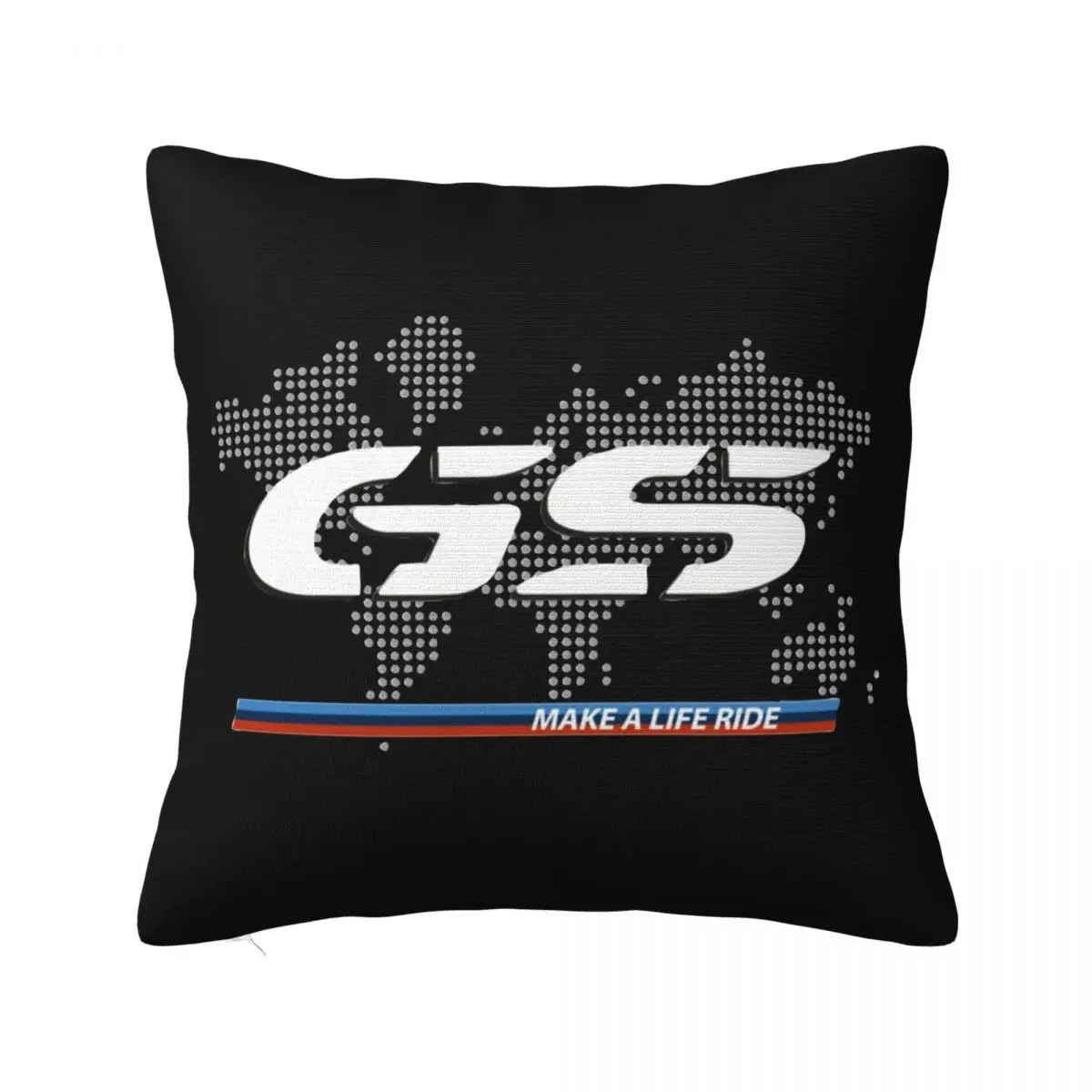 GS World Map Pillowcase Polyester Cushion Cover Decoration Motocross Race Pillow Case Cover Home Dropshipping 45X45cm