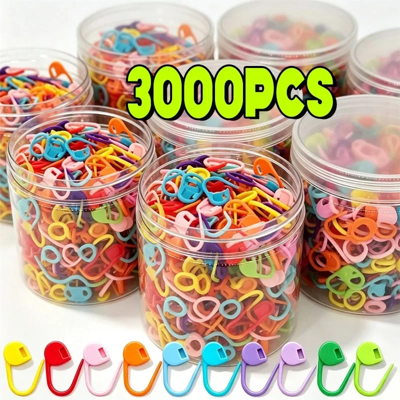 Quick Locking Stitch Markers Knitting Crochet Marking Buckle Tools Small Ring Pin Sweater Counter Plastic Counting Buckles
