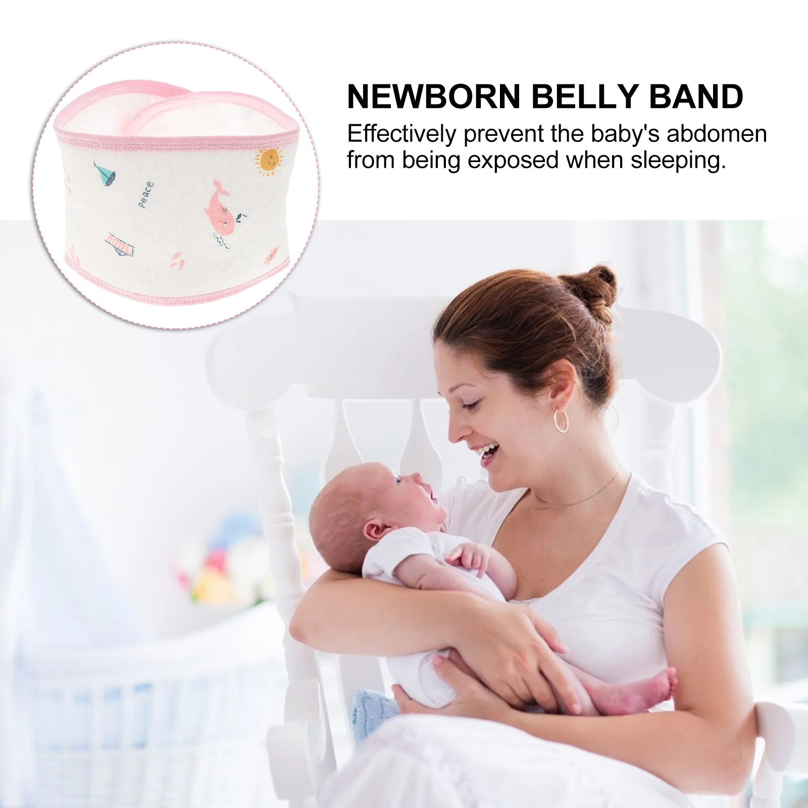 

3 Pcs Umbilical Cord Cotton Bellybands Newborn Perforation Pure Belt Ecological Baby Warm Wrap Babies