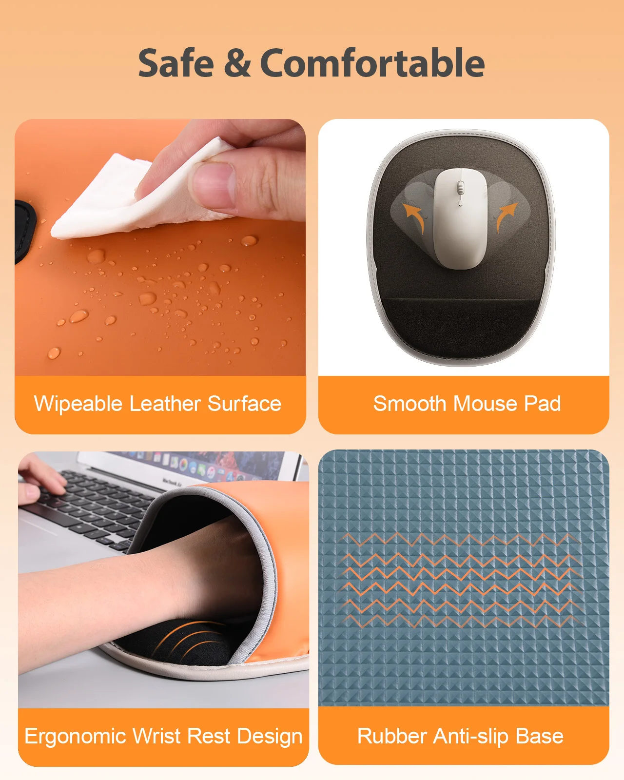 Eary 3 Settings Heated Mouse Pad Hand Warmer 5V/2A USB-C Hand Warming for Office Home Computer Laptop Gifts for Men Women Friend view 4