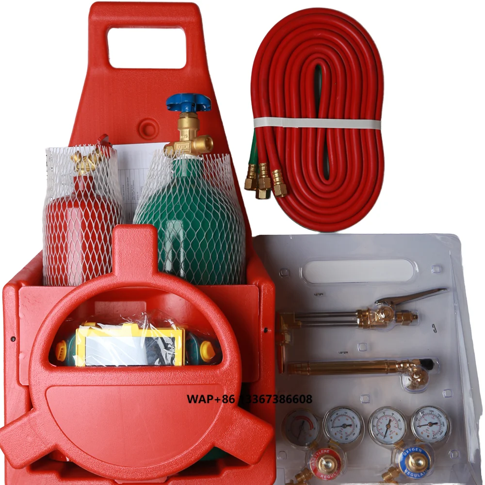 Durable Brass Portable Gas Welding and Cutting Kit American Type Torches for On-the-go Use