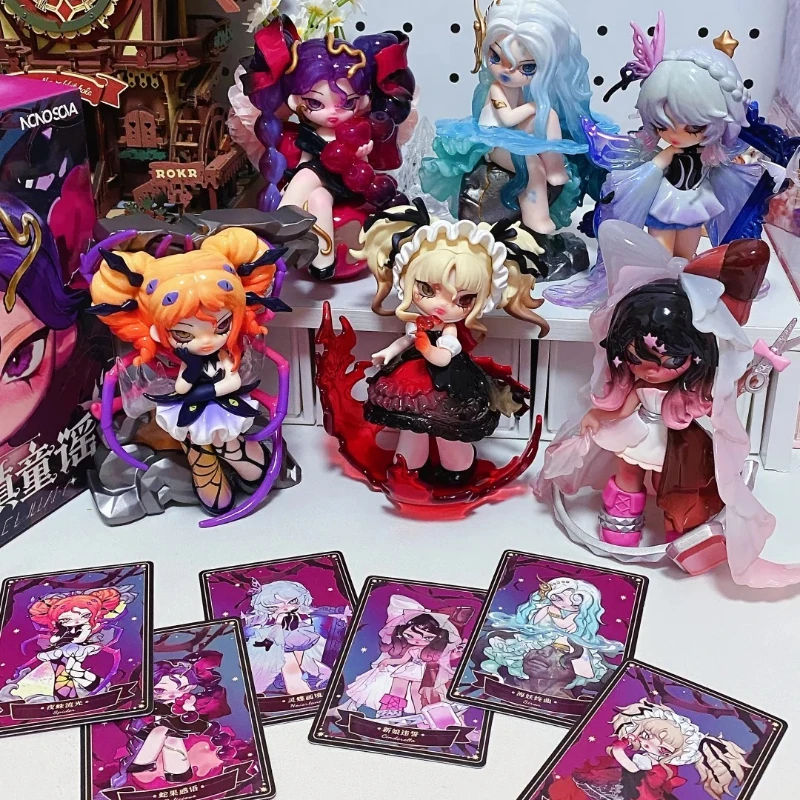 

Genuine NONOSOVA Nightmare Luliaby Series Blind Box Misty Town Nursery Rhyme Anime Figure Girl Figurine Collection Model Toys