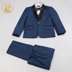 Blue Suit for Boy Costume Enfant Garcon Mariage Kids Wedding Suit Blazer Boys Suits for Weddings Boys Tuxedo Suits Formal