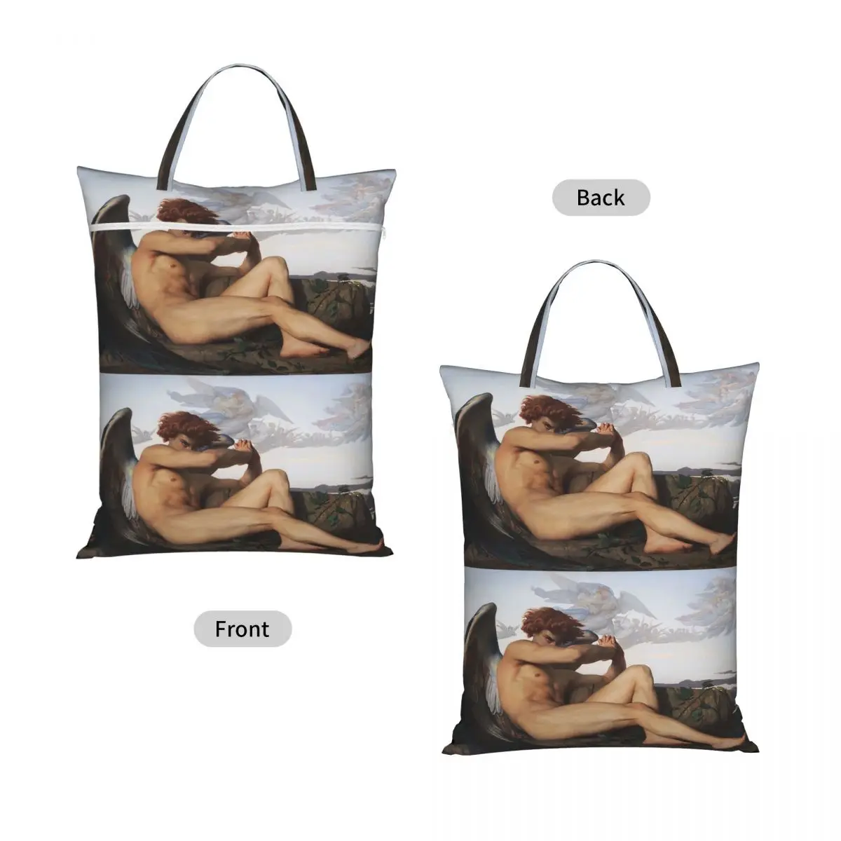 Fallen Angel By Alexandre Cabanel Laundry Collector Foldable Laundry Basket Home Organizer Washing Basket Home Organizer