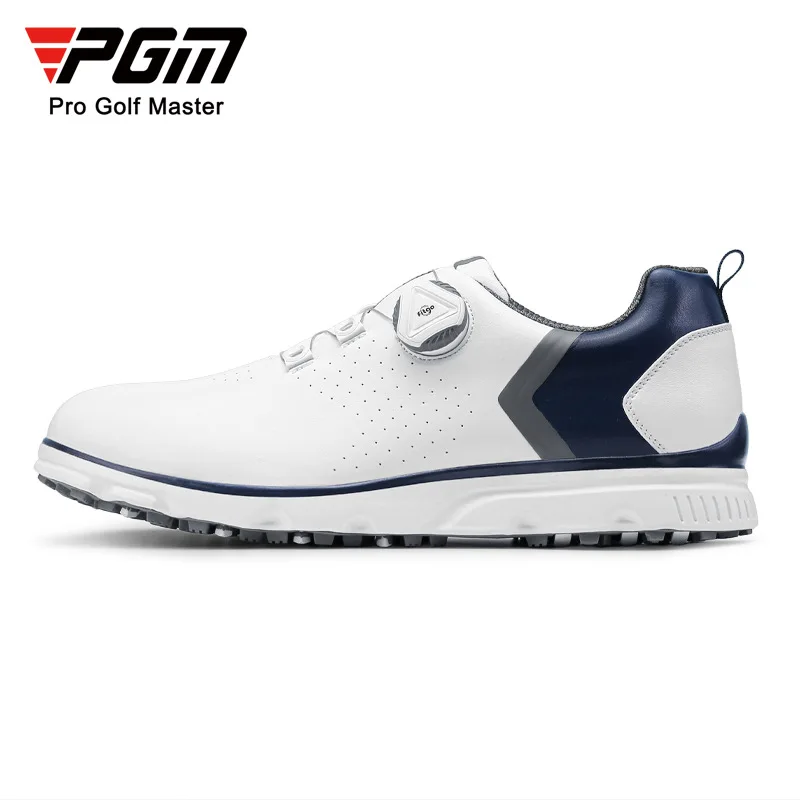 PGM Professional Men Golf Shoes BOA Quick Lacing Waterproof Breathable Anti-Slip Cushioned Golf Course Sports Sneakers