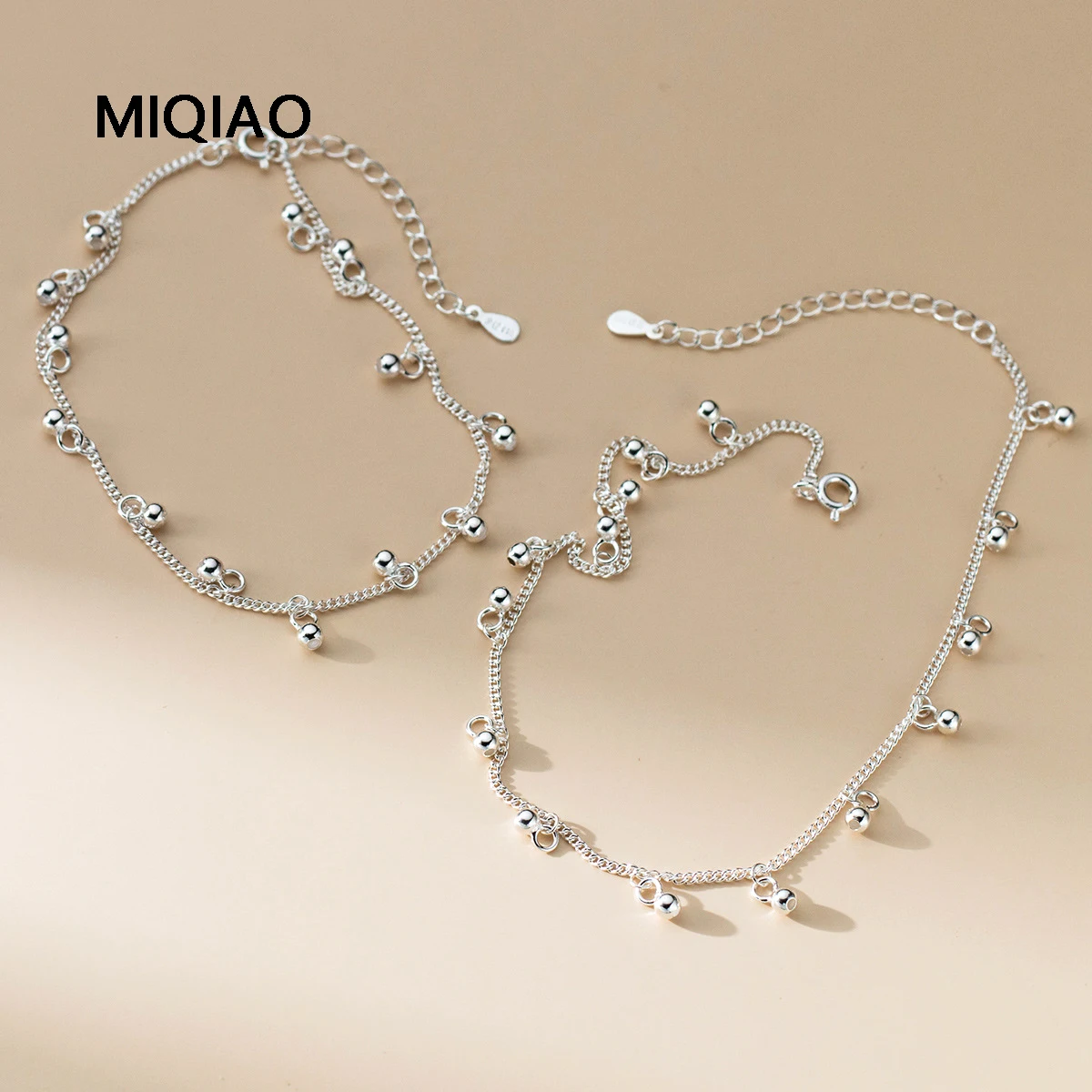 

MIQIAO Bracelet On The Leg Anklets Foot Bracelet Real Silver 990 Foot Chain Ladies Jewelry Girls Sexy Accessory For Women's Hand