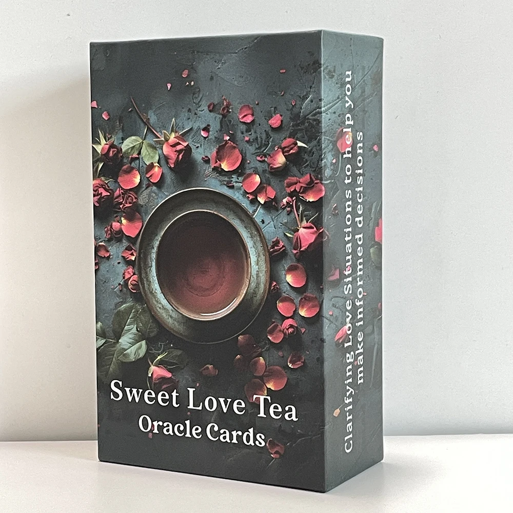 Tarot Deck Sweet Love Tea Oracle Cards 12x7cm 78-cards Prophecy Keywords in Box 400 GSM Paper English Taro