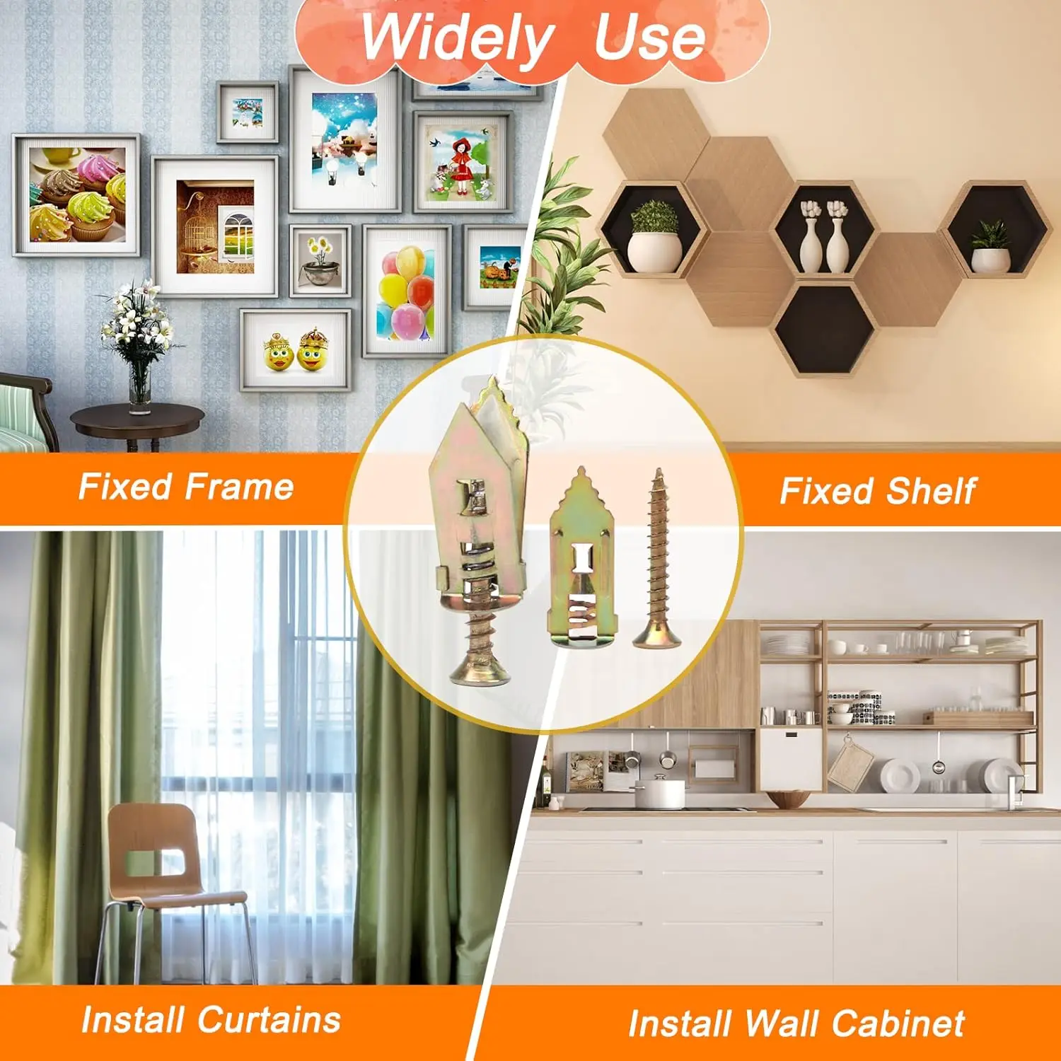 10/200 مجموعة المراسي الحوائط الجافة ذاتية الحفر مع مجموعة مسامير الثقيلة الجبس وتد توسيع دريوال مرساة السحابات أدوات التثبيت