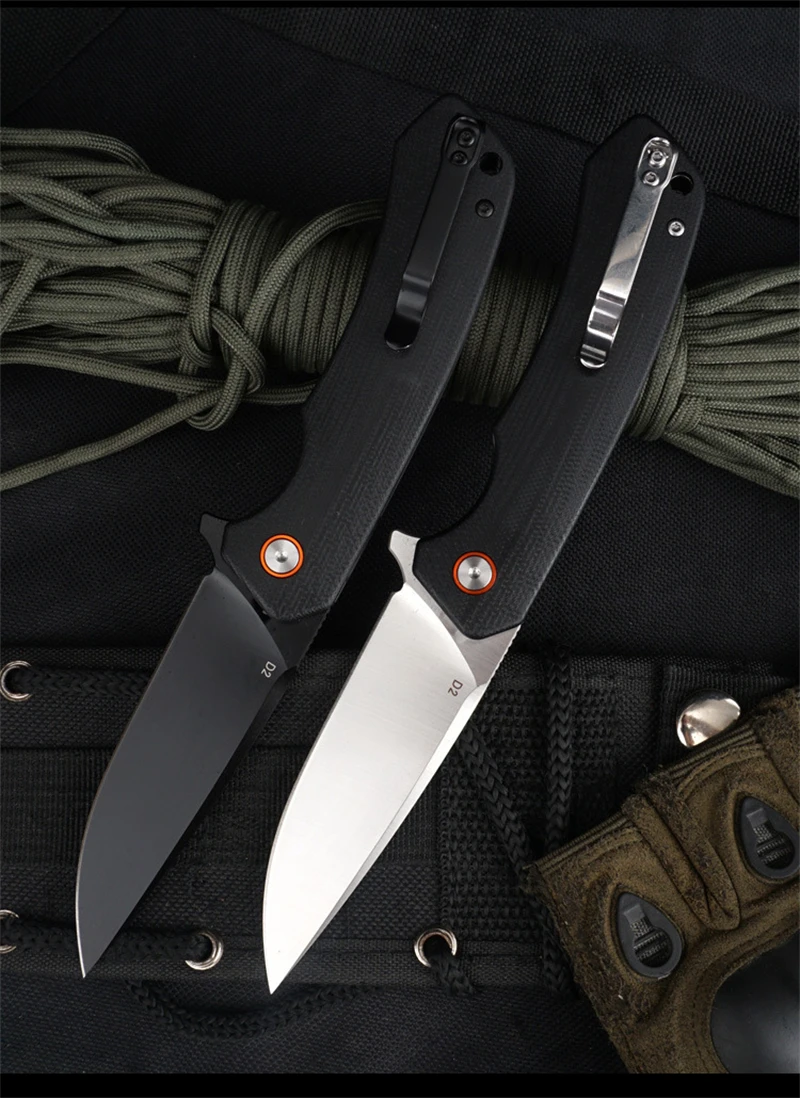 Kesiwo HWZBBEN J146 Real D2 Ball Bearing Flipper Folding G10 Camping Hunting Kitchen Survival Outdoor EDC Utility Knife