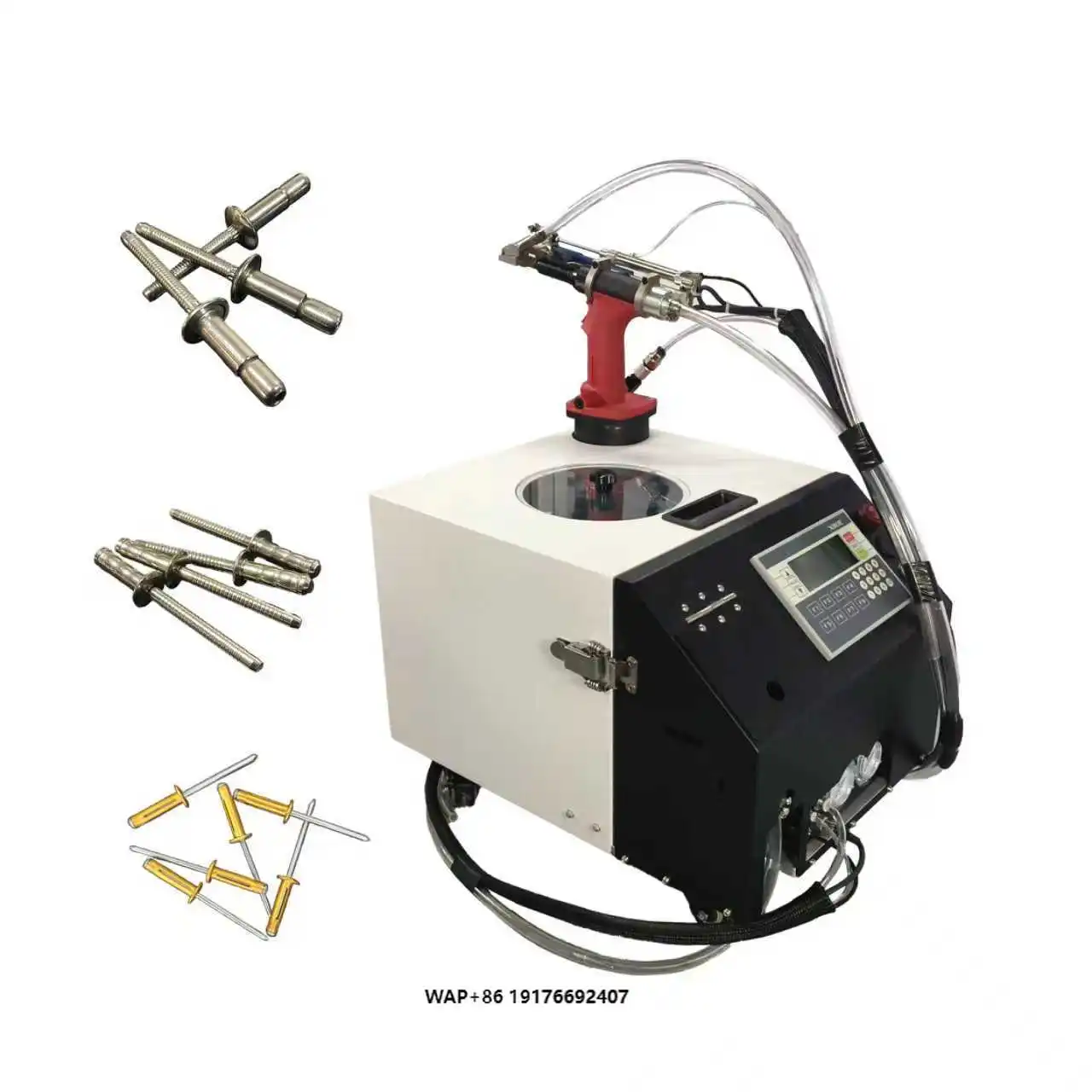 Industrial Smart PLC Auto Feed Blind Rivet  Handheld Pneumatic Riveting Machine For Metal Fabrication Equipment