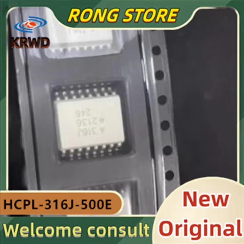 (10PCS) A316J 316J New and Original Chip IC HCPL-316J-500E HCPL-316J HCPL316J SOP-16