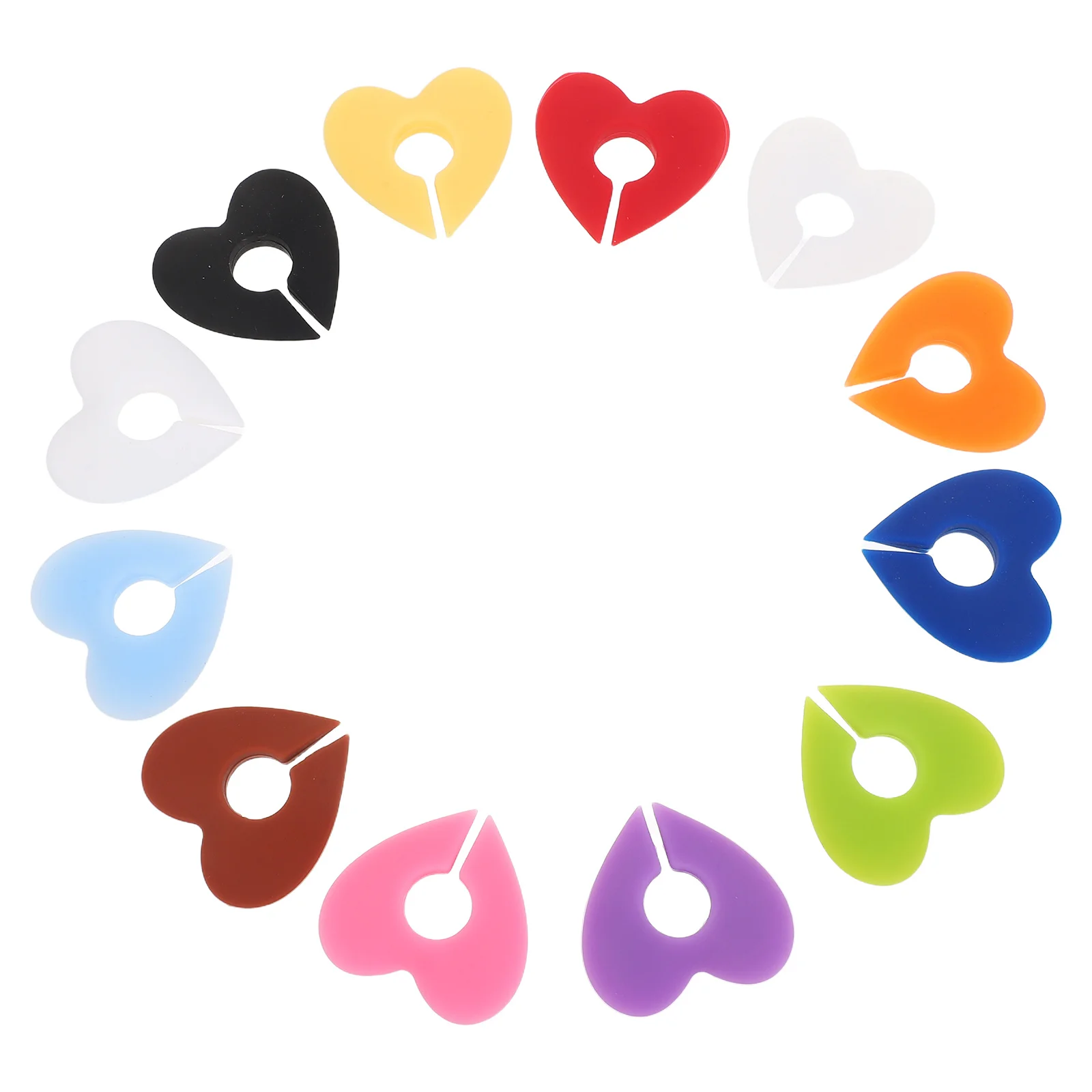 

12pcs Red Wine Glass Labels Heart Silicone Drink Markers Reusable Party Glass Identifiers For Wedding Birthday Gathering Black