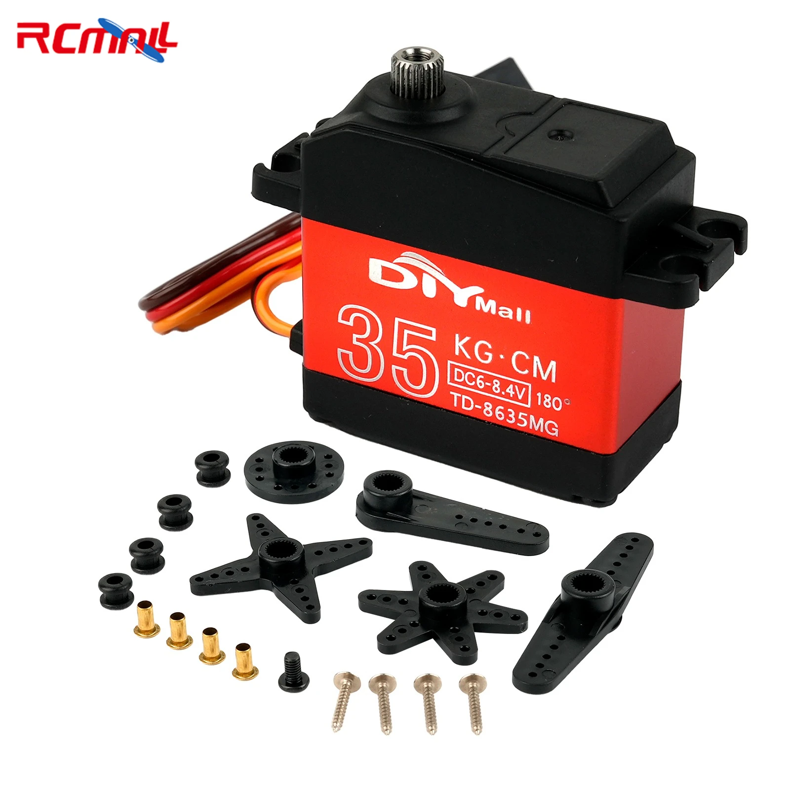 High Torque Digital Servo Full Metal Gear 15KG 20KG 25KG 30KG 35KG Carbon Brush Motor 180 270 360 Degree for RC Car Robotic Arms image 3
