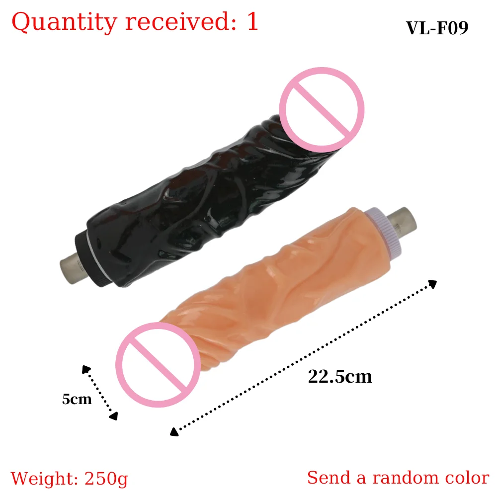 Black Dildo Attachment para Masturbação Love Machine, Anexo para Mulheres e Homem, 3XLR, 3PRONG, Ventosa