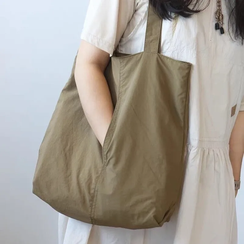 New Multiple Styles Large Capacity Tote Bag Mommy Bag Lightweight Casual Canvas Shoulder Bag Handbag Storage Shopping Bag Gift
