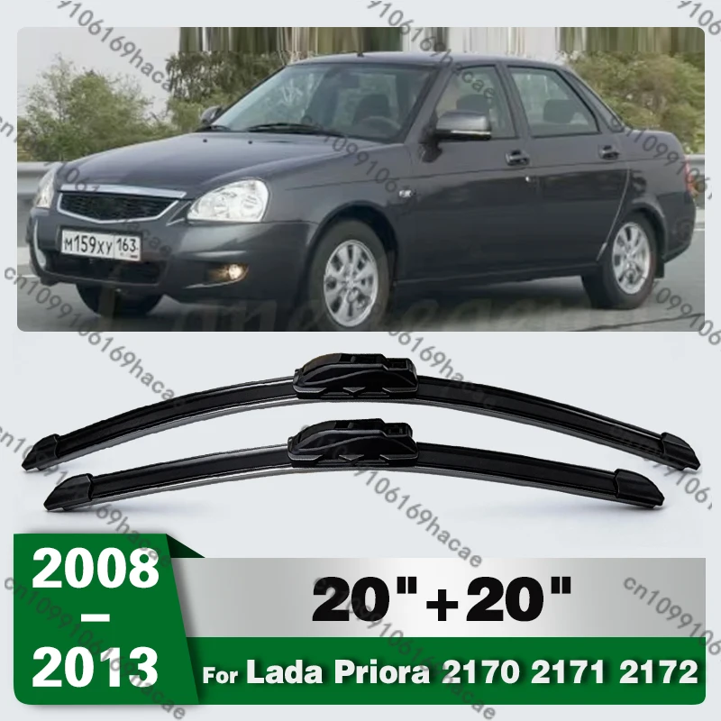 Wiper LHD Front For Lada Priora 2170 2171 2172 2008 - 2013 Wiper Blades Windshield Windscreen Window Rain Brush Top-Tier 20