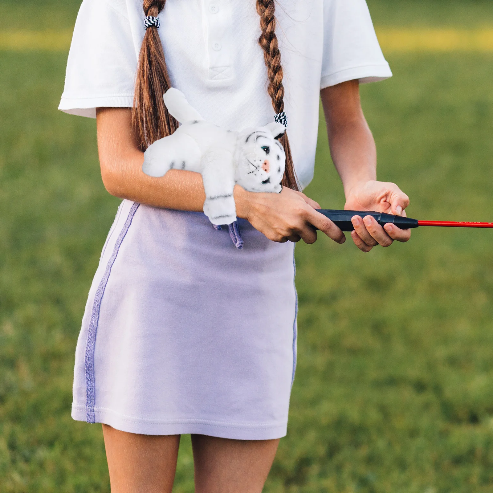 

Tiger Slap Bracelets Adjustable Snap Band Soft Animal Wristbands School Party Favor Christmas New Year Birthday Zoo Animal Cuff