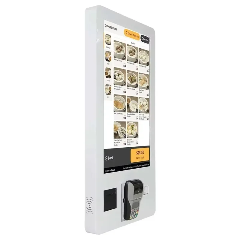 Restaurant Order Touch Screen POS System with SDK Self Pay Machine Self Service Order Payment Self Checkout Kiosk