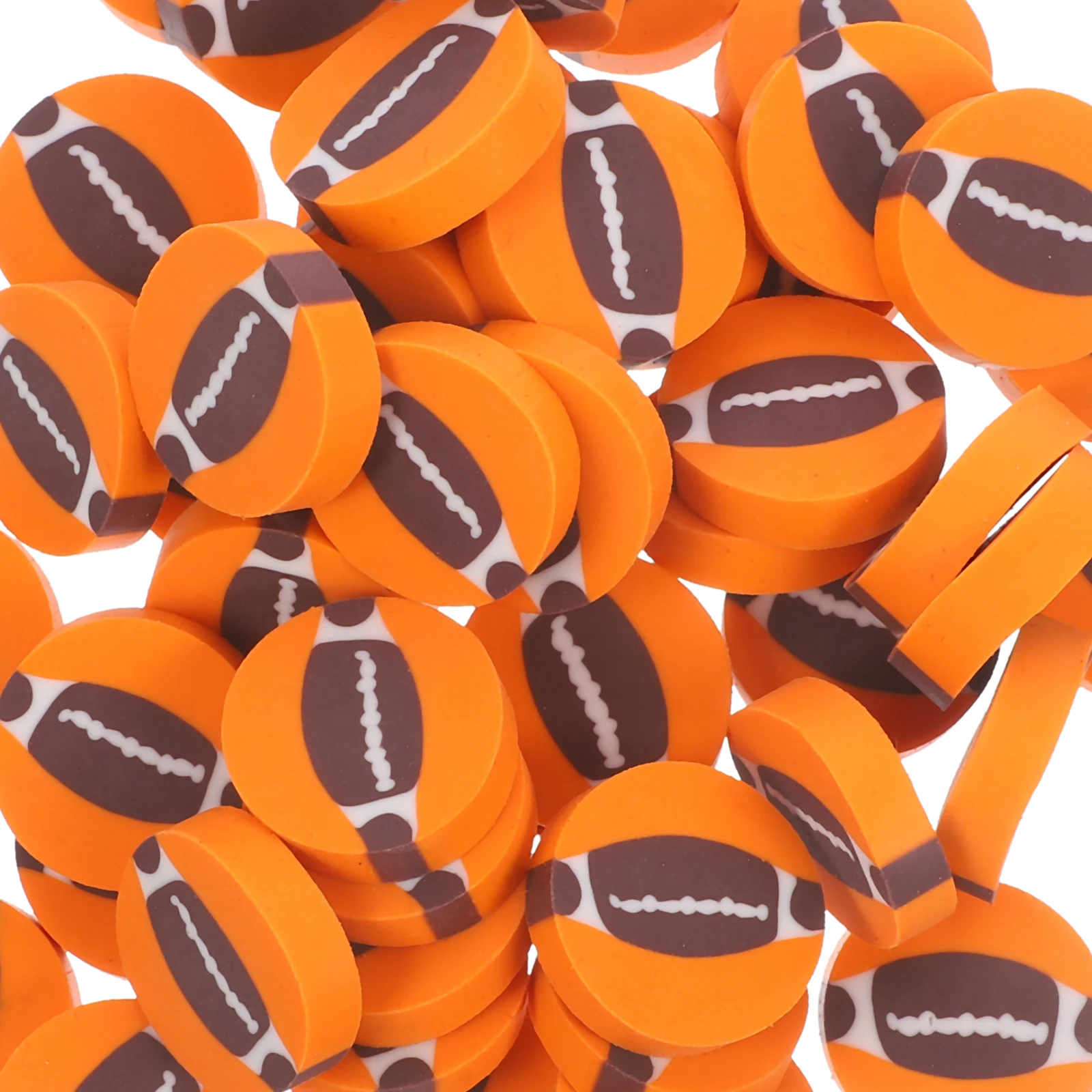 

50 Pcs Mini Ball Eraser Portable Erasers Cute Football Exquisite Craftsmanship Compact Pencil Tpr Sports Balls