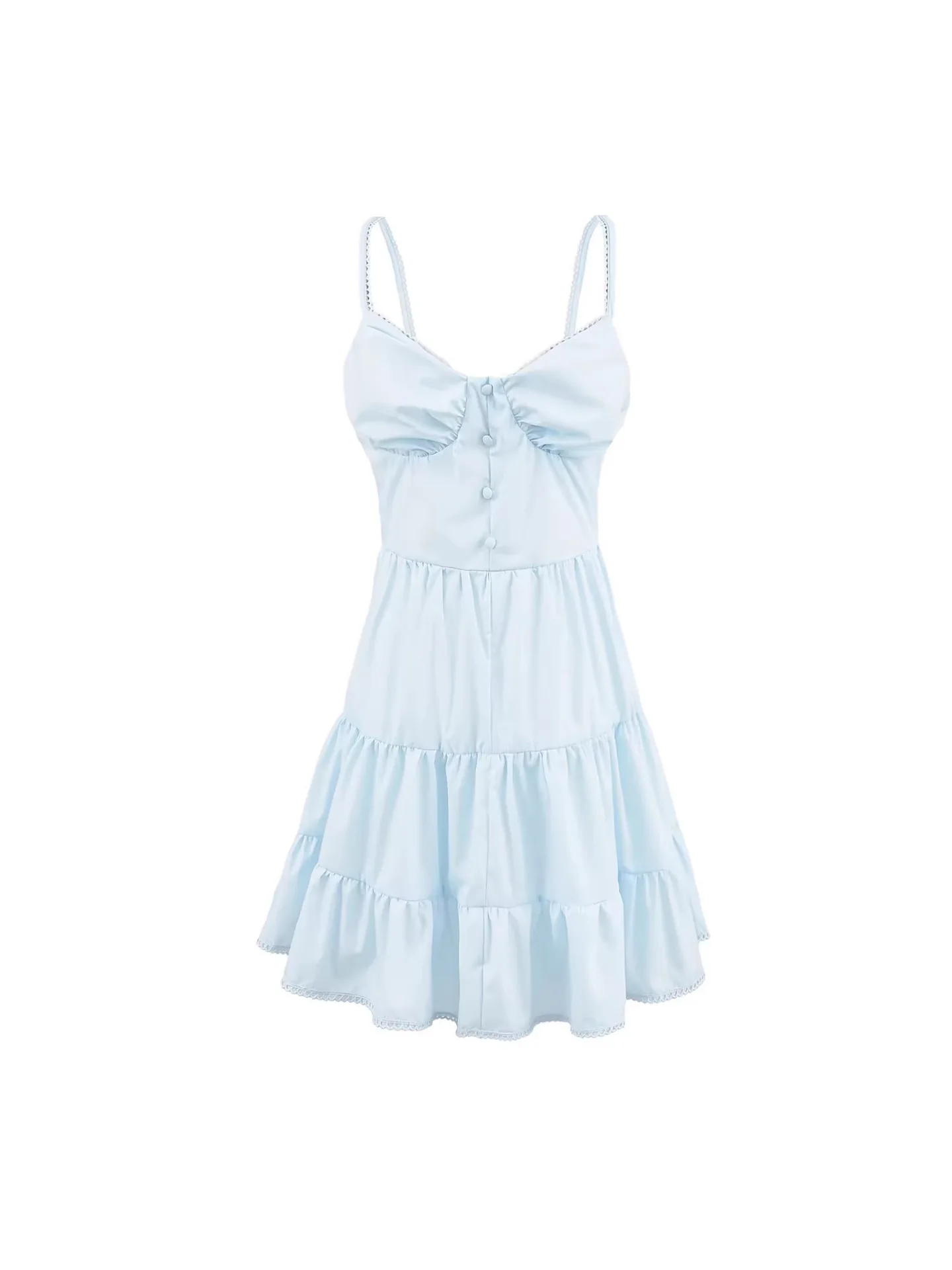 

Withered Solid Color Sleeveless Temperament Sexy Suspender Lace Dress Elegant Party Dresses Vestidos Women's Dress