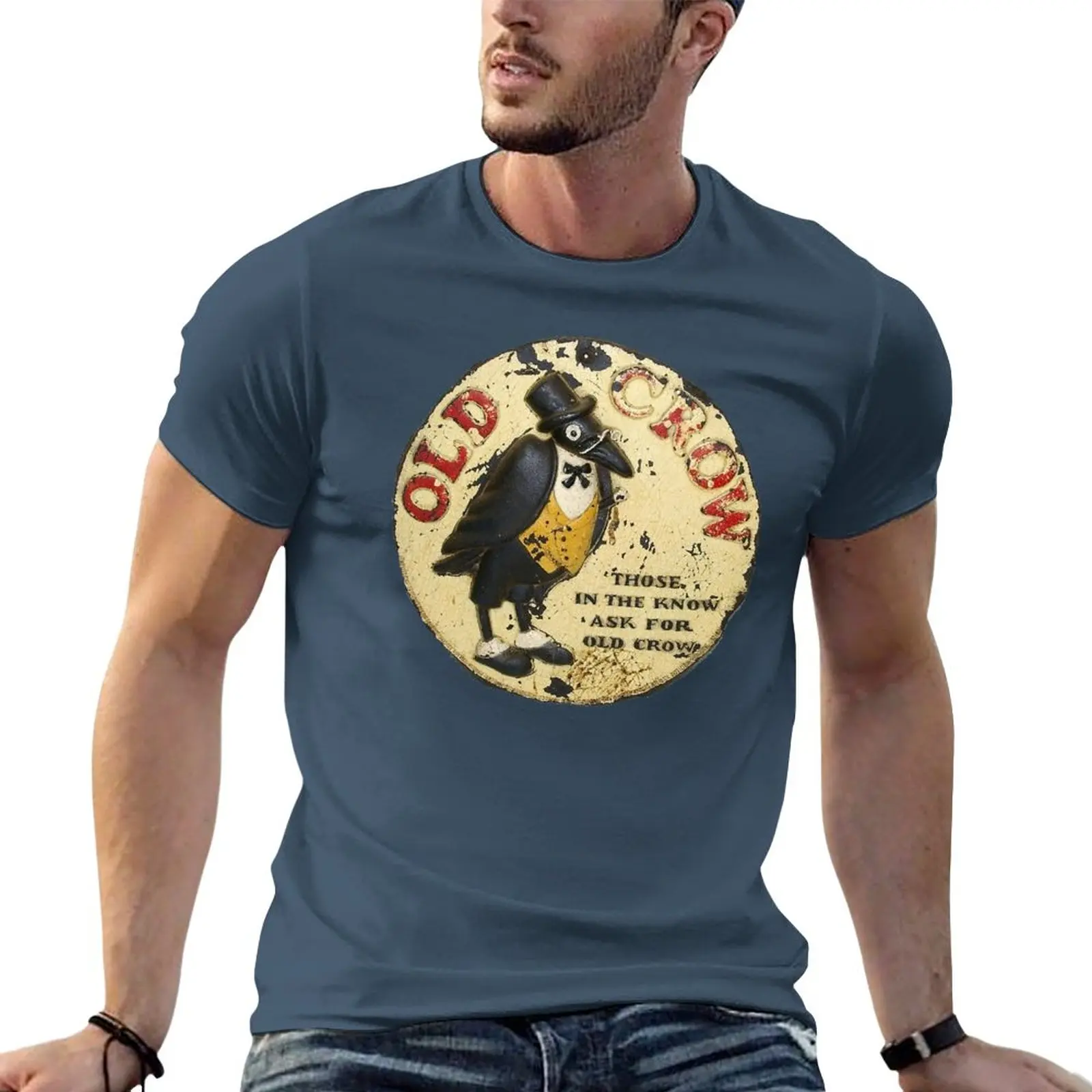 Old Crow Whiskey Vintage Advert The Original Sour mash Whiskey Invented by Dr James Crow Tshirt Classic T T-Shirt