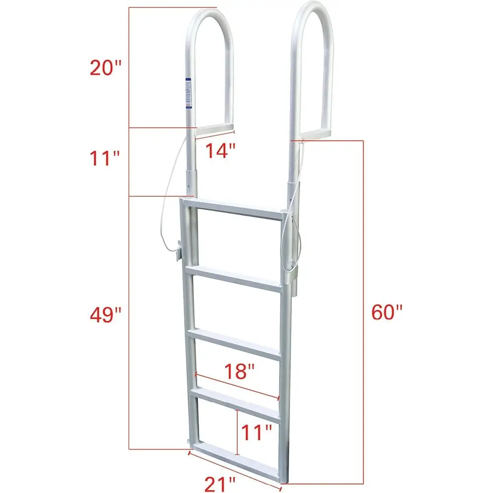 Adjustable Dock Ladders for Sliding Access
